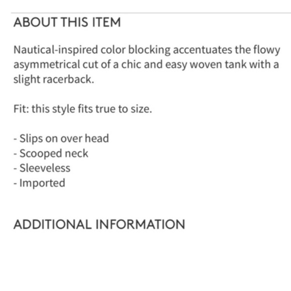 Joie Edweina Top Sleeveless Asymmetrical Navy NWT - Picture 9 of 10